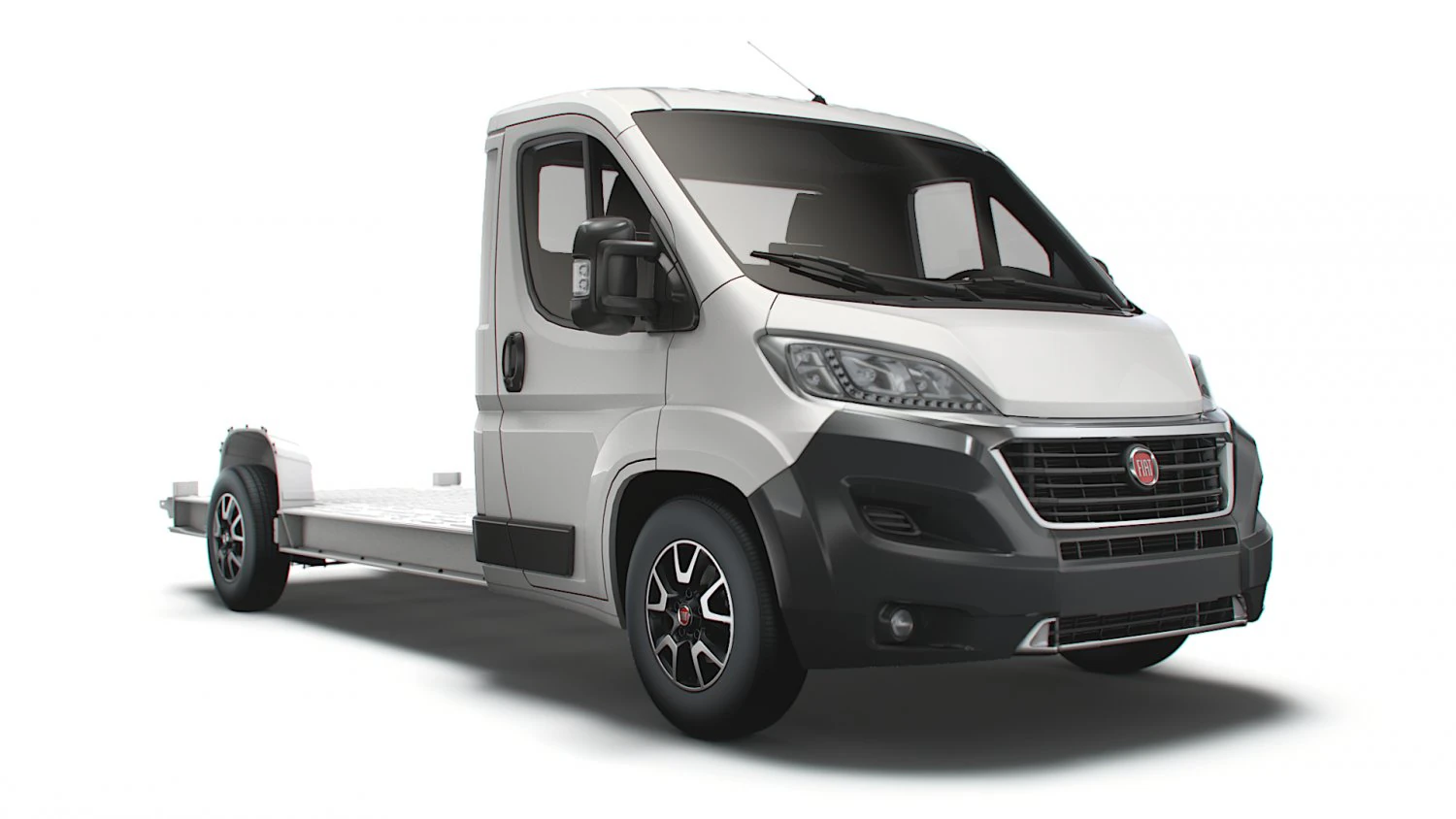 fiat ducato 3540 l4 platform cab 2021 3D Model .c4d .max .obj .3ds .fbx .stl .blend