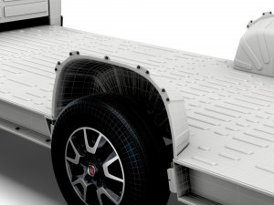 fiat ducato 3540 l4 platform cab 2021 3D Model