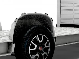 fiat ducato 3540 l4 platform cab 2021 3D Model
