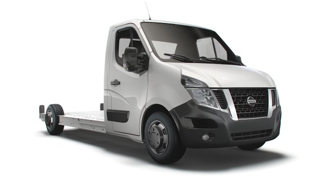nissan nv400 fwd ll35 l3h1 platform cab 2014 3D Model .c4d .max .obj .3ds .fbx .stl .blend