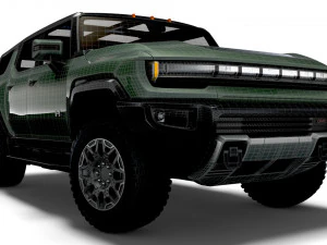 hummer ev gmc suv edition 1 2024 3D Model