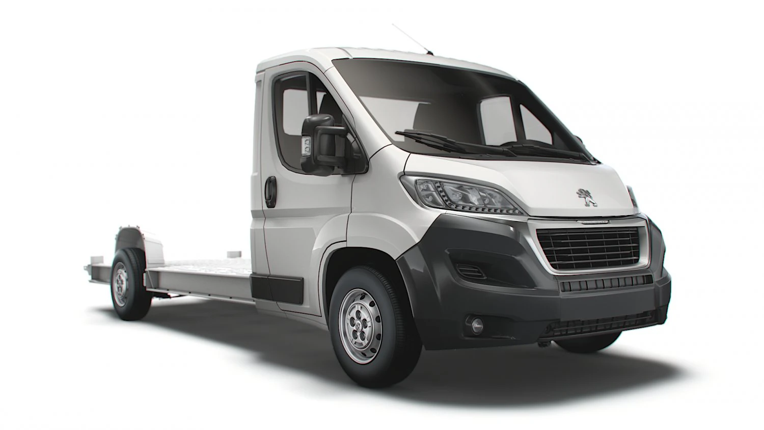 peugeot boxer 3540 l4 platform cab 2020 3D Model .c4d .max .obj .3ds .fbx .stl .blend 