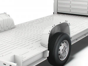 peugeot boxer 3540 l4 platform cab 2020 3D Model