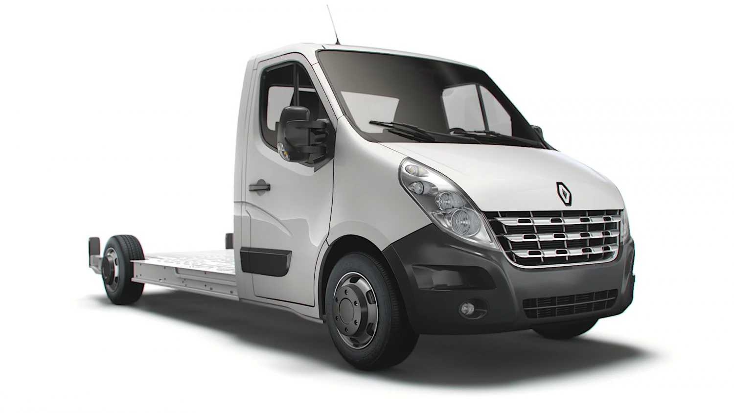 renault master fwd ll35 l3h1 platform cab 2010 3D Model .c4d .max .obj .3ds .fbx .stl .blend 
