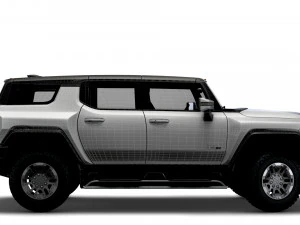 hummer ev gmc suv 2024 3D Model