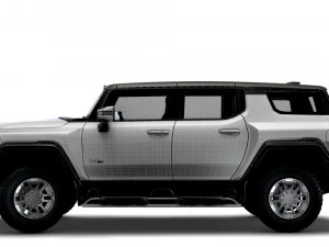 hummer ev gmc suv 2024 3D Model