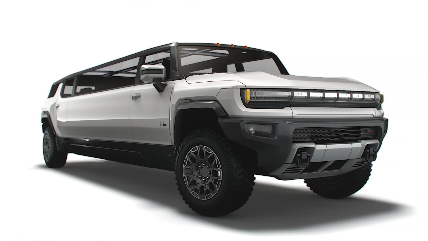 gmc hummer ev suv limousine 2024 3D Model .c4d .max .obj .3ds .fbx .stl .blend 