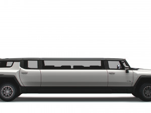 gmc hummer ev suv limousine 2024 3D Model