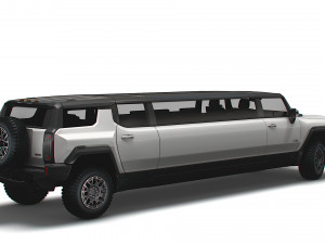 gmc hummer ev suv limousine 2024 3D Model