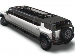 gmc hummer ev suv limousine 2024 3D Model