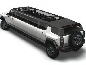 gmc hummer ev suv limousine 2024 3D Model