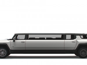 gmc hummer ev suv limousine 2024 3D Model