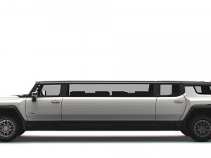 gmc hummer ev suv limousine 2024 3D Model