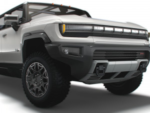 gmc hummer ev suv limousine 2024 3D Model
