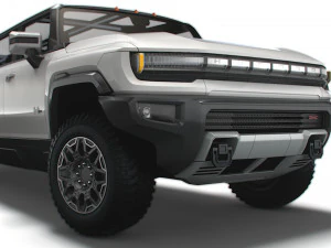 gmc hummer ev suv limousine 2024 3D Model