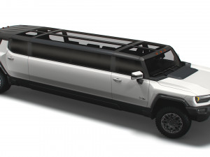 gmc hummer ev suv limousine 2024 3D Model
