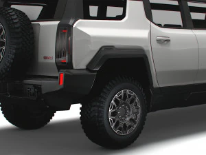 gmc hummer ev suv limousine 2024 3D Model