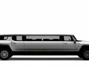 gmc hummer ev suv limousine 2024 3D Model