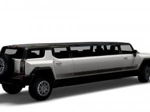 gmc hummer ev suv limousine 2024 3D Model