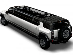 gmc hummer ev suv limousine 2024 3D Model