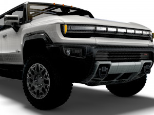 gmc hummer ev suv limousine 2024 3D Model