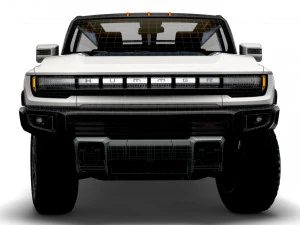 gmc hummer ev suv limousine 2024 3D Model