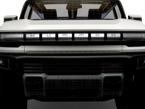 gmc hummer ev suv limousine 2024 3D Model