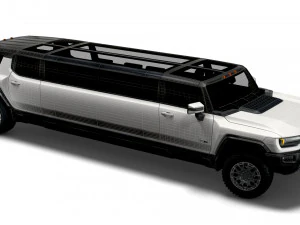 gmc hummer ev suv limousine 2024 3D Model