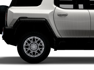 gmc hummer ev suv limousine 2024 3D Model