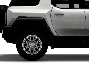 gmc hummer ev suv limousine 2024 3D Model