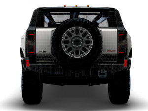 gmc hummer ev suv limousine 2024 3D Model