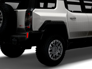 gmc hummer ev suv limousine 2024 3D Model