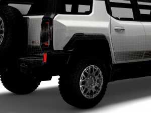 gmc hummer ev suv limousine 2024 3D Model