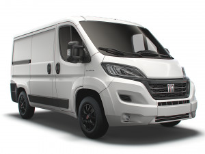 fiat ducato van l1h1 2022 3D Model