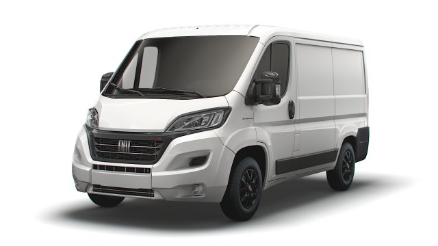 fiat ducato van l1h1 2022 3D Model in Van and Minivan 3DExport
