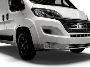 fiat ducato van l1h1 2022 3D-Modell