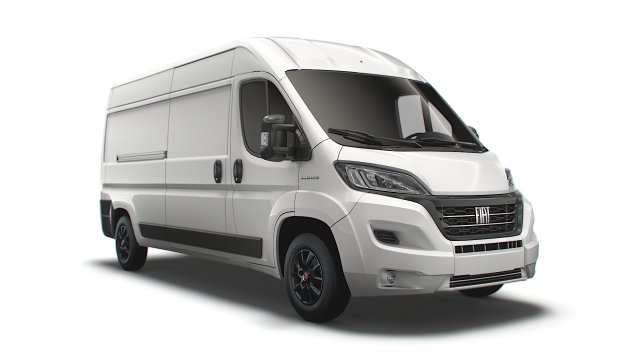 fiat ducato van l3h2 2022 3D Модель .c4d .max .obj .3ds .fbx .stl .blend 