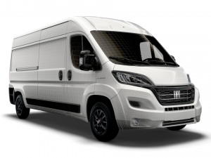 fiat ducato van l3h2 2022 3D Модель
