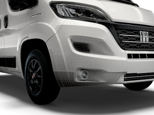 fiat ducato van l3h2 2022 3D Модель