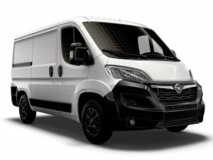 opel movano van l1h1 2022 Modello 3D