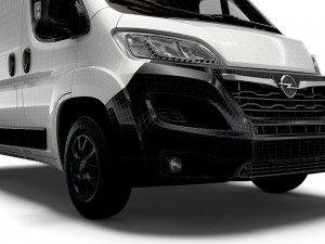 opel movano van l1h1 2022 Modello 3D