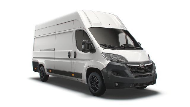 opel movano van l4h3 2022 3D Model .c4d .max .obj .3ds .fbx .stl .blend 