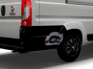 fiat ducato van l4h2 2022 3D Model