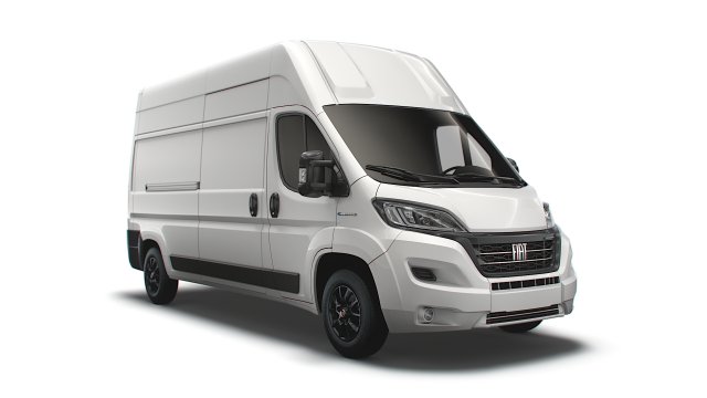 fiat e ducato van l3h3 2022 3D Model .c4d .max .obj .3ds .fbx .stl .blend 
