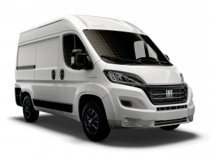 fiat ducato van l1h2 2022 Modelo 3D
