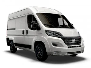 fiat ducato van l1h2 2022 3D Model