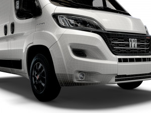 fiat ducato van l1h2 2022 Modelo 3D