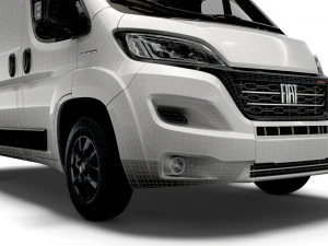fiat ducato van l1h2 2022 3D Model