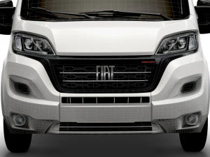 fiat ducato van l1h2 2022 3D Model