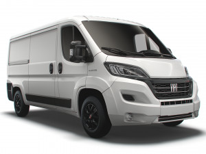 fiat ducato van l2h1 2022 3D Model